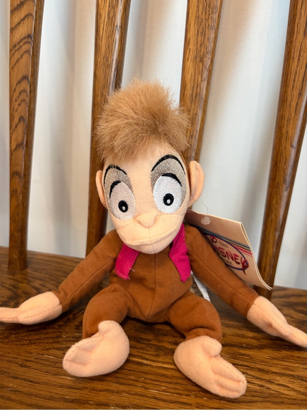 VTG Disney Store Aladdin Abu Monkey Bean Bag Plush NWT Vintage 90s
